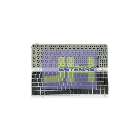 Teclado laptop Hp M6 ENVY MARCO PLATEADO