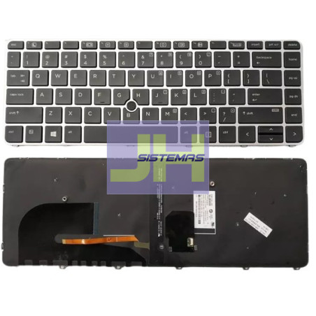 Teclado laptop Hp 840 G3 ILUMINADO CON STICK POINT
