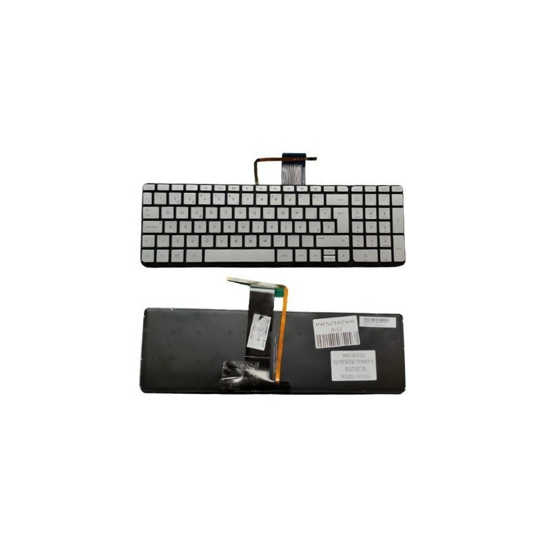 Teclado Laptop HP 15-U BACKLIT SILVER