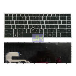 Teclado laptop Hp 840 G5 MARCO SILVER ILUMINADO