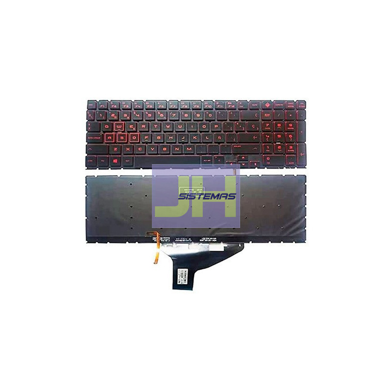 Teclado laptop Hp 15-DC / 15-DH TECLAS ROJAS ILUMINADO