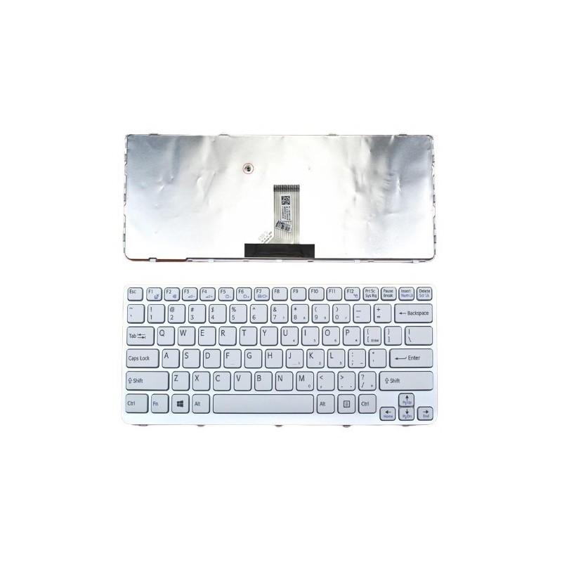 Teclado Laptop Sony SVE14 BACKLIT Blanco