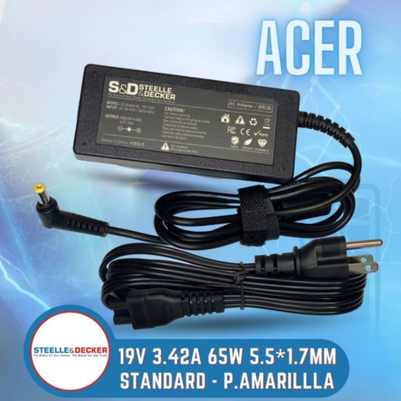 Cargador para Acer 19V  -  3.42A 65W punta estandar