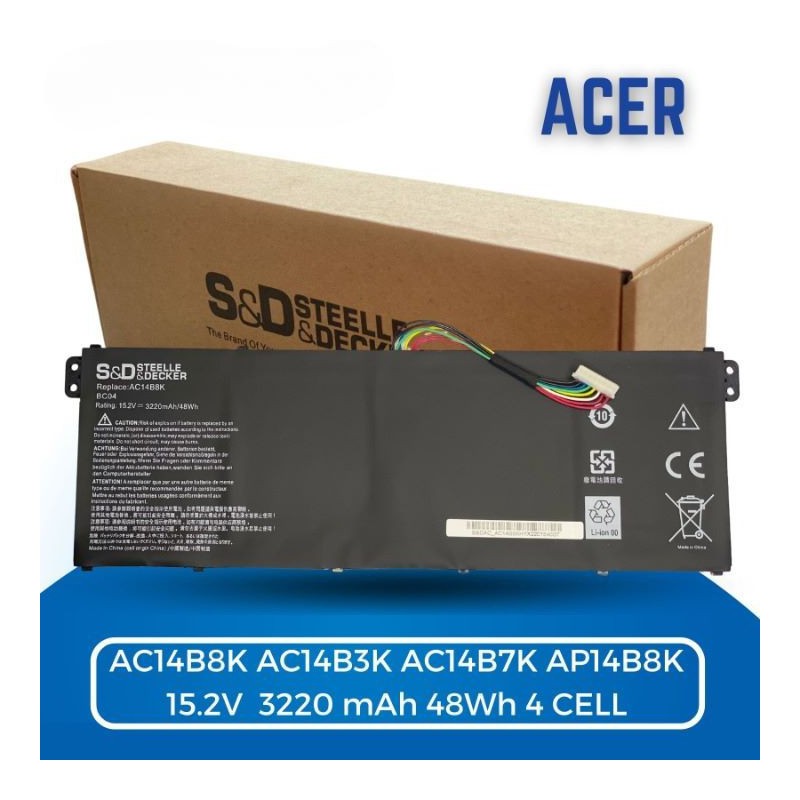 Bateria para Acer AC14B8K AC14B3K AC14B7K AP14B8K