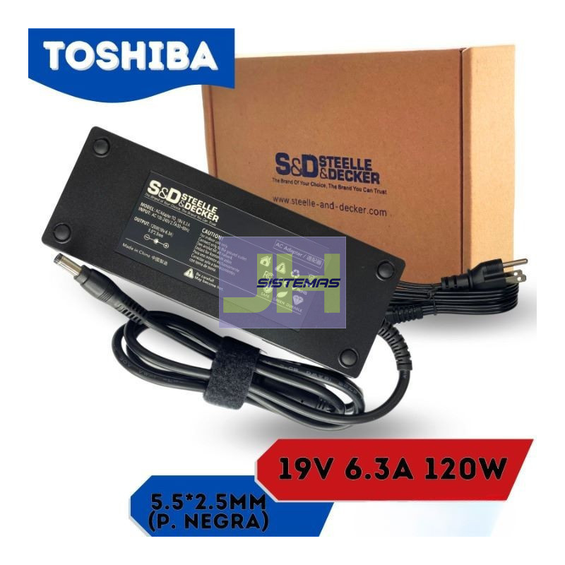Cargador para Toshiba 19V - 6.3A 120W