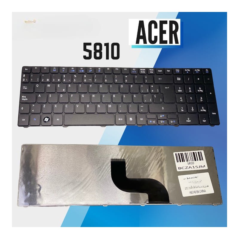 Teclado laptop Acer Gateway Emachine 5745 5750 5810 7735 7741 7745 7750 Negro en Español